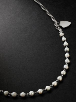 Mondi Pearl and Sterling Silver Pendant Necklace Mondi Pearl and Sterling Silver Pendant Necklace