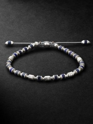 Saguaro Sterling Silver Lapis Lazuli Beaded Bracelet