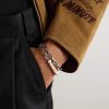 Trio Elm Burnished Sterling Silver and Pearl Wrap Bracelet - FR Trio Elm Burnished Sterling Silver and Pearl Wrap Bracelet - FR