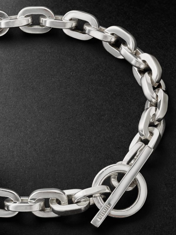 Cuadro Toggle Sterling Silver Chain Bracelet - BK Cuadro Toggle Sterling Silver Chain Bracelet - BK