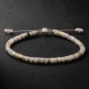 Tucson Sterling Silver, Amazonite and Cord Beaded Bracelet Tucson Sterling Silver, Amazonite and Cord Beaded Bracelet