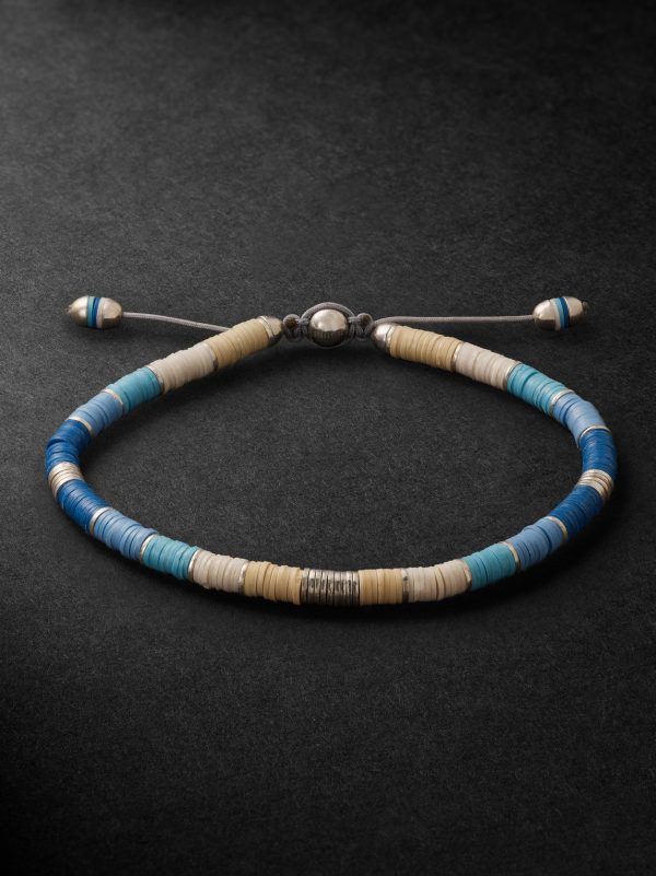 Rizon Sterling Silver, Vinyl and Cord Bracelet Rizon Sterling Silver, Vinyl and Cord Bracelet