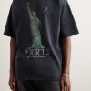 Oversized Distressed Printed Cotton-Jersey T-Shirt - FR
