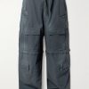Wide-Leg Distressed Cotton-Ripstop Drawstring Cargo Trousers Wide-Leg Distressed Cotton-Ripstop Drawstring Cargo Trousers