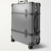+ 007 Leather-Trimmed Vulcanised Fibreboard Check-In Suitcase - BK + 007 Leather-Trimmed Vulcanised Fibreboard Check-In Suitcase - BK