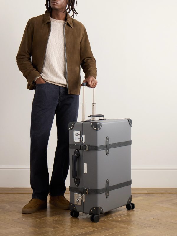 + 007 Leather-Trimmed Vulcanised Fibreboard Check-In Suitcase - OU + 007 Leather-Trimmed Vulcanised Fibreboard Check-In Suitcase - OU