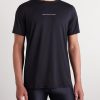 Logo-Print Perforated Stretch-Jersey T-Shirt - FR