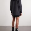 Logo-Appliquéd Shell Hooded Jacket - BK