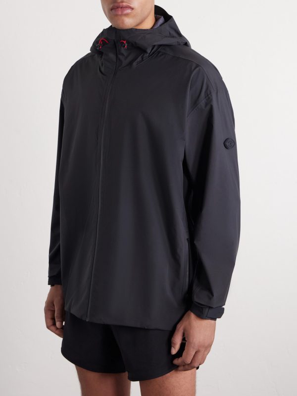 Logo-Appliquéd Shell Hooded Jacket - FR