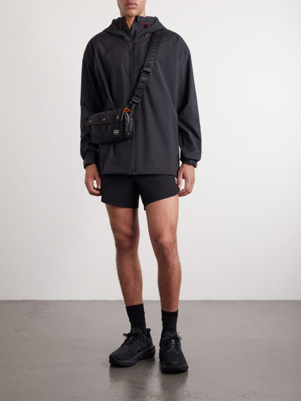 Logo-Appliquéd Shell Hooded Jacket - OU
