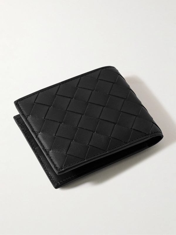 Intrecciato Leather Billfold Wallet - BK