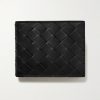 Intrecciato Leather Billfold Wallet