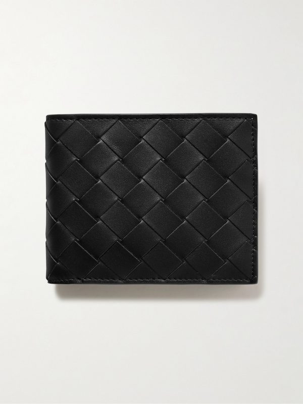 Intrecciato Leather Billfold Wallet
