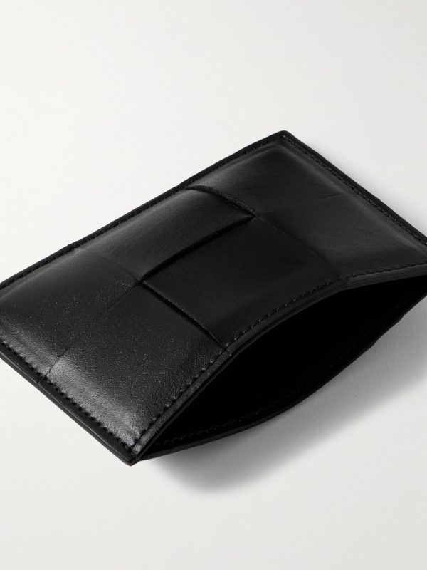 Intrecciato Leather Cardholder - E1