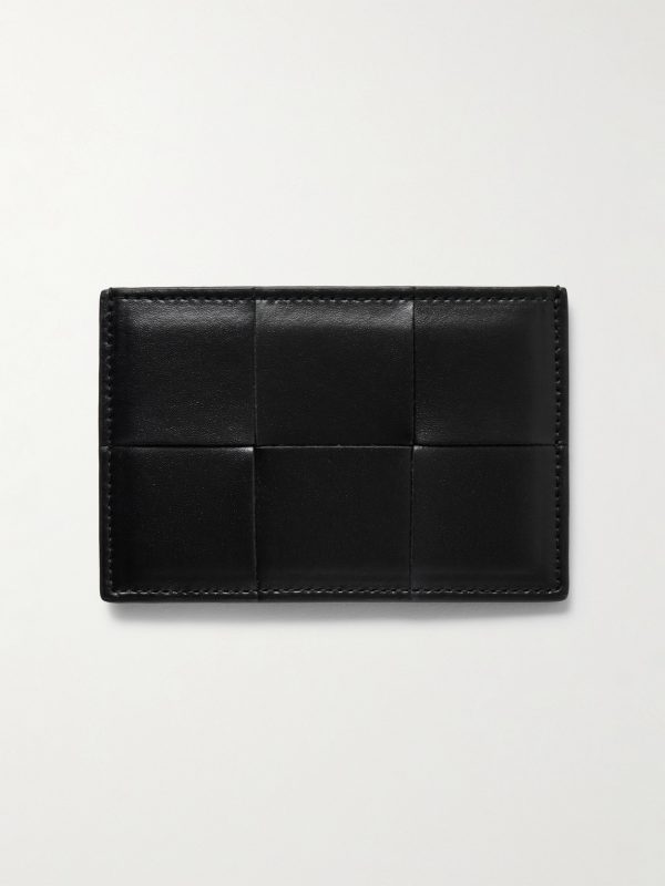 Intrecciato Leather Cardholder