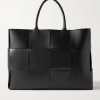 Large Arco Intrecciato Leather Tote Bag