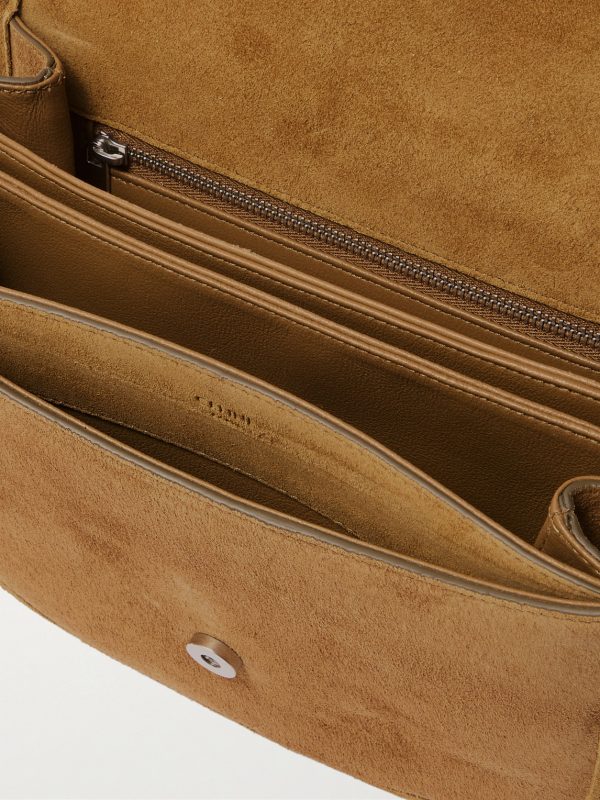 Triomphe Medium Suede Messanger Bag - E1 Triomphe Medium Suede Messanger Bag - E1