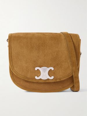 Triomphe Medium Suede Messanger Bag Triomphe Medium Suede Messanger Bag