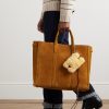 Triomphe Shearling and Leather Keyring - OU Triomphe Shearling and Leather Keyring - OU