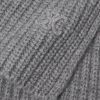 Logo-Embroidered Ribbed Cashmere Scarf - CU Logo-Embroidered Ribbed Cashmere Scarf - CU