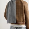 Logo-Embroidered Ribbed Cashmere Scarf - OU Logo-Embroidered Ribbed Cashmere Scarf - OU