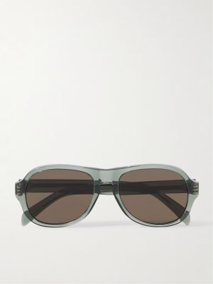 Black Frame 56 Aviator-Style Acetate Sunglasses Black Frame 56 Aviator-Style Acetate Sunglasses