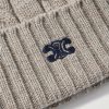 Logo-Embroidered Cable-Knit Cashmere Beanie - CU