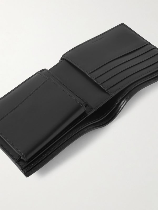 Triomphe Logo-Debossed Leather Billfold Wallet - E1 Triomphe Logo-Debossed Leather Billfold Wallet - E1