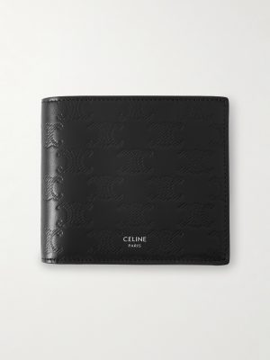 Triomphe Logo-Debossed Leather Billfold Wallet