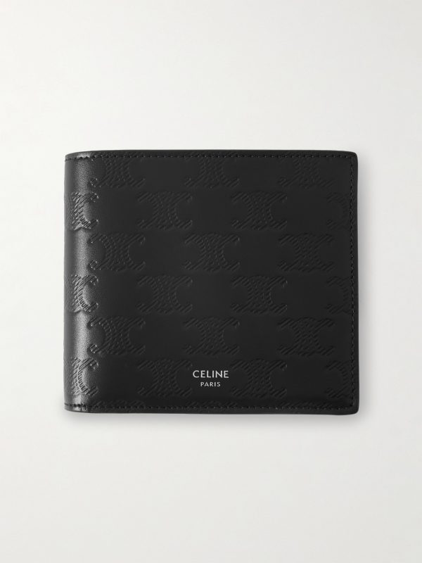 Triomphe Logo-Debossed Leather Billfold Wallet Triomphe Logo-Debossed Leather Billfold Wallet