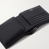 Triomphe Leather-Trimmed Coated-Canvas Billfold Wallet - E1 Triomphe Leather-Trimmed Coated-Canvas Billfold Wallet - E1