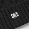 Logo-Embroidered Cable-Knit Cashmere Beanie - CU Logo-Embroidered Cable-Knit Cashmere Beanie - CU