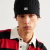 Logo-Embroidered Cable-Knit Cashmere Beanie - OU Logo-Embroidered Cable-Knit Cashmere Beanie - OU