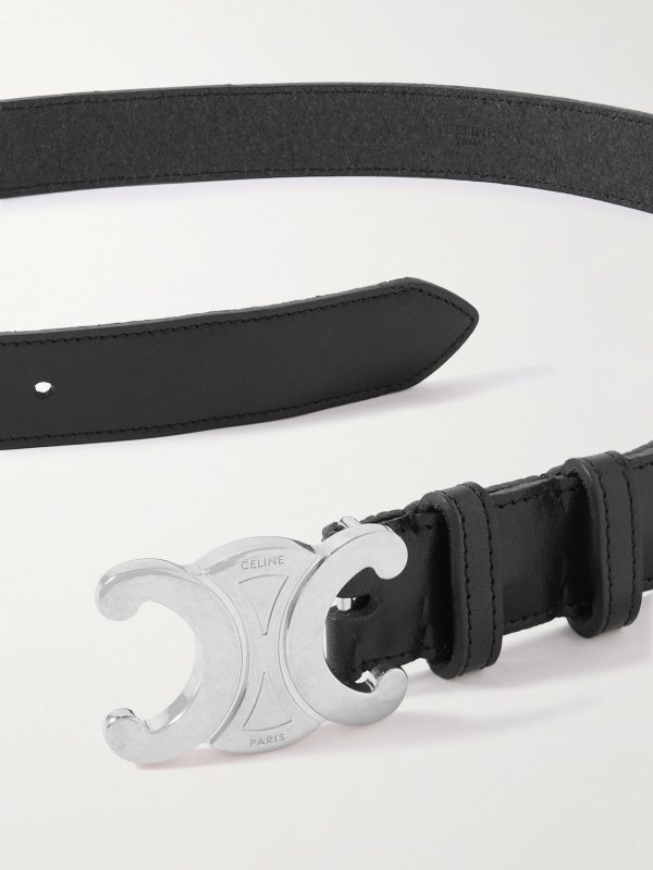 3cm Triomphe Leather Belt - E1
