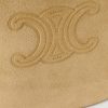 Triomphe Logo-Embossed Shearling Bucket Bag - CU