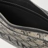 Triomphe Leather-Trimmed Logo-Print Coated-Canvas Messenger Bag - E1