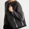 Horizontal Museum Triomphe Logo-Embossed Leather-Trimmed Suede Tote Bag - OU Horizontal Museum Triomphe Logo-Embossed Leather-Trimmed Suede Tote Bag - OU