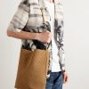 Logo-Debossed Suede Bucket Bag - OU Logo-Debossed Suede Bucket Bag - OU