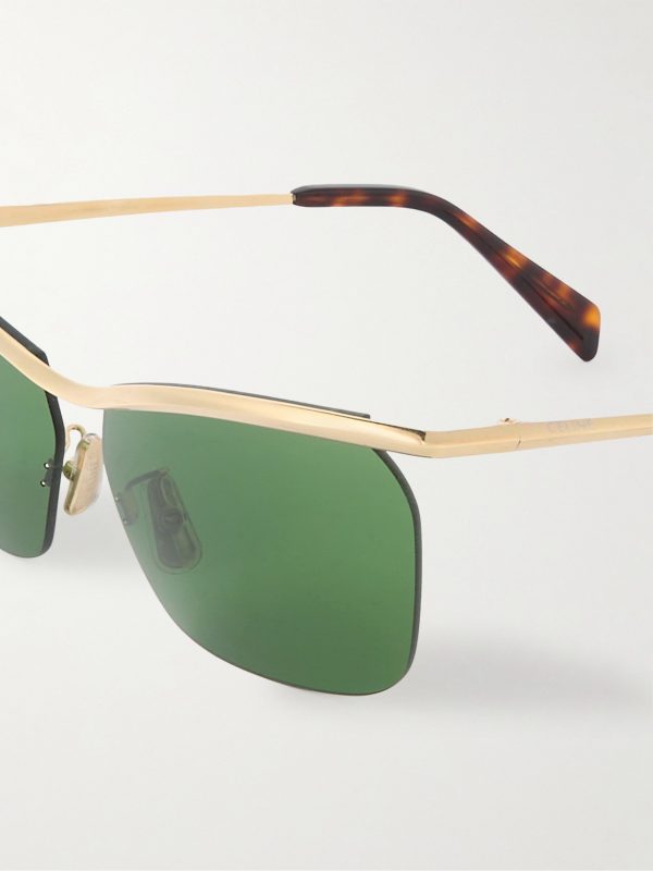 Metal Frame 27 D-Frame Gold-Tone Sunglasses - CU Metal Frame 27 D-Frame Gold-Tone Sunglasses - CU