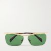 Metal Frame 27 D-Frame Gold-Tone Sunglasses Metal Frame 27 D-Frame Gold-Tone Sunglasses