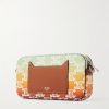 Triomphe Leather-Trimmed Logo-Print Coated-Canvas Messenger Bag - BK Triomphe Leather-Trimmed Logo-Print Coated-Canvas Messenger Bag - BK