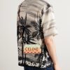 Triomphe Leather-Trimmed Logo-Print Coated-Canvas Messenger Bag - OU Triomphe Leather-Trimmed Logo-Print Coated-Canvas Messenger Bag - OU