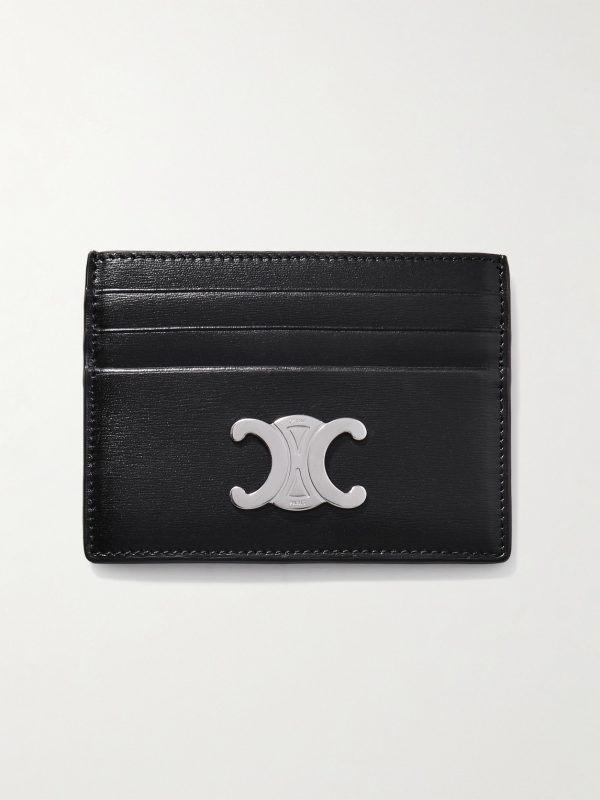 Logo-Embellished Textured-Leather Cardholder Logo-Embellished Textured-Leather Cardholder