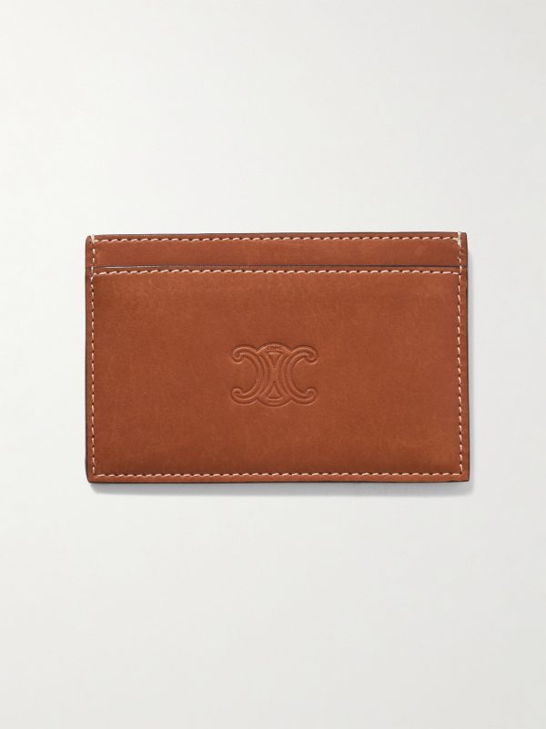 Logo-Debossed Leather Cardholder