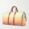 Medium Voyage Leather-Trimmed Logo-Print Coated-Canvas Holdall - BK Medium Voyage Leather-Trimmed Logo-Print Coated-Canvas Holdall - BK