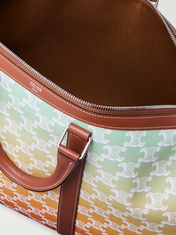 Medium Voyage Leather-Trimmed Logo-Print Coated-Canvas Holdall - E1 Medium Voyage Leather-Trimmed Logo-Print Coated-Canvas Holdall - E1