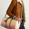 Medium Voyage Leather-Trimmed Logo-Print Coated-Canvas Holdall - E2 Medium Voyage Leather-Trimmed Logo-Print Coated-Canvas Holdall - E2