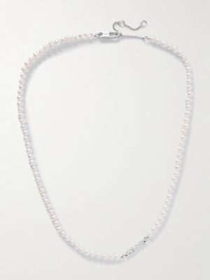 Silver-Tone Pearl Necklace