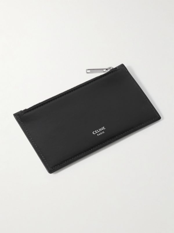 Triomphe Coated-Canvas Zipped Cardholder - BK Triomphe Coated-Canvas Zipped Cardholder - BK