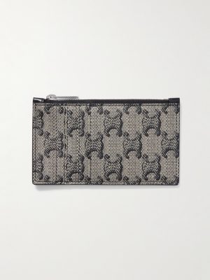 Triomphe Coated-Canvas Zipped Cardholder Triomphe Coated-Canvas Zipped Cardholder